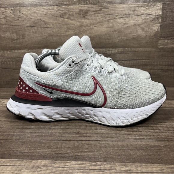 Nike React Infinity Run Flyknit 3 Gray Womens Size 8.5 DQ7825-012 Running Shoes - Picture 1 of 10